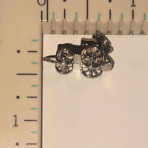 VTG Sterling Silver Antique Car Mini Charm Bracelet Charm .7” x .5” - Picture 4 of 4